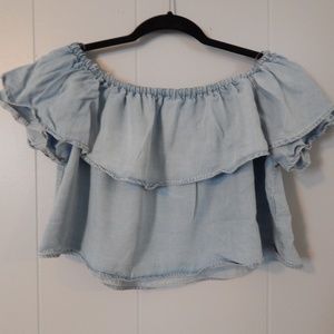 Zara / Slouchy Crop Top